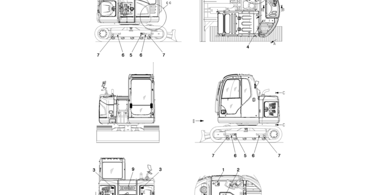 06-001(01) NAME PLATE INSTALLATION-Kobelco SK80MSR SK80CS-2 SK80CS-1E SK80 Excavator Parts Number Electronic Catalog EPC Manuals