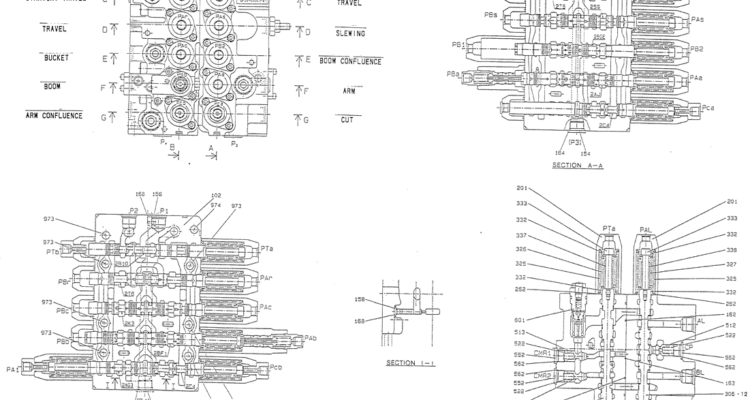 07 001(01) VALVE ASSY, CONTROL Kobelco SK120LC 5 SK120 V SK120LC 3 Excavator Parts Number Electronic Catalog EPC Manuals