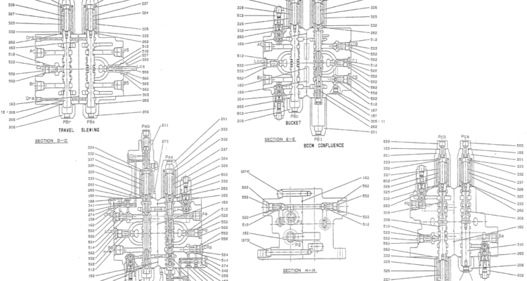 07-001(02) VALVE ASSY, CONTROL-Kobelco SK120LC-5 SK120-V SK120LC-3 Excavator Parts Number Electronic Catalog EPC Manuals