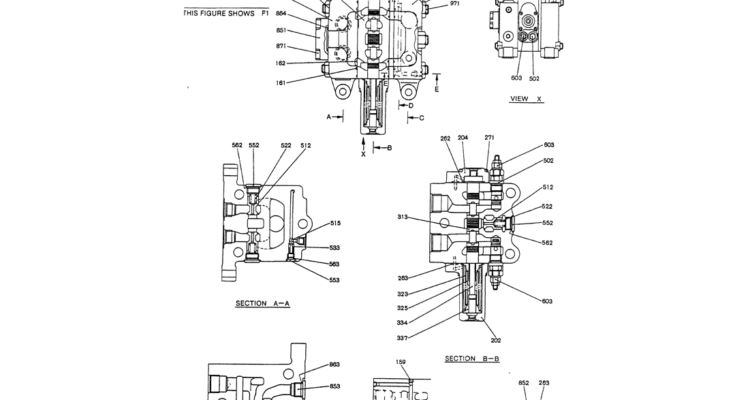 07-009(01) VALVE ASSY, CONTROL -Kobelco SK120LC-5 SK120-V SK120LC-3 Excavator Parts Number Electronic Catalog EPC Manuals