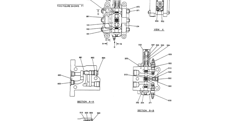 07-012(01) VALVE ASSY, CONTROL-Kobelco SK120LC-5 SK120-V SK120LC-3 Excavator Parts Number Electronic Catalog EPC Manuals