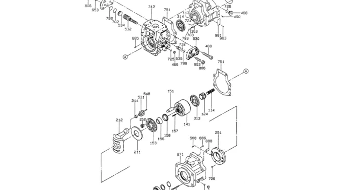 07-019 PUMP ASSY, P/N LP10V00002F1-Kobelco SK120LC-5 SK120-V SK120LC-3 Excavator Parts Number Electronic Catalog EPC Manuals
