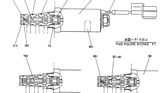 07-021 VALVE ASSY, SOLENOID-Kobelco SK120LC-5 SK120-V SK120LC-3 Excavator Parts Number Electronic Catalog EPC Manuals