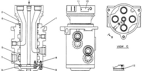 07-047 JOINT ASSY, SWIVEL-Kobelco SK120LC-5 SK120-V SK120LC-3 Excavator Parts Number Electronic Catalog EPC Manuals