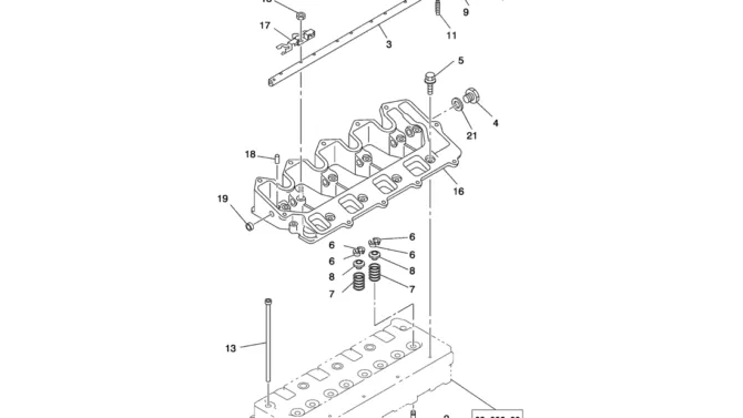 08-004(01) CAMSHAFT AND VALVE ISUZU 4LE2 ENGINE -Kobelco SK80MSR SK80CS-2 SK80CS-1E SK80 Excavator Parts Number Electronic Catalog EPC Manuals