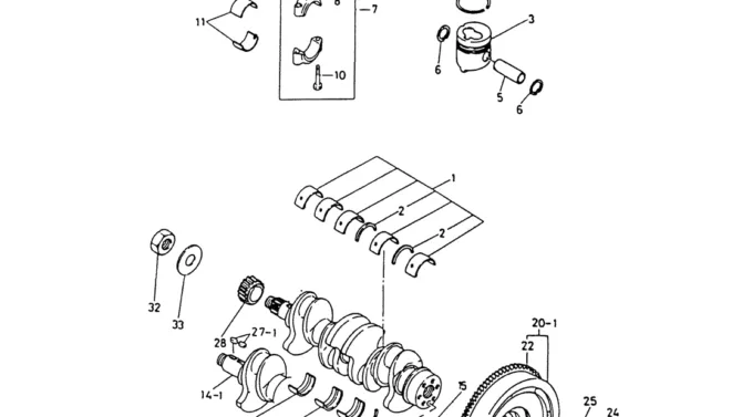 08-007 CRANKSHAFT, CRANKMETAL, PISTON, CONN ROD FLYWHEEL-Kobelco SK120LC-5 SK120-V SK120LC-3 Excavator Parts Number Electronic Catalog EPC Manuals