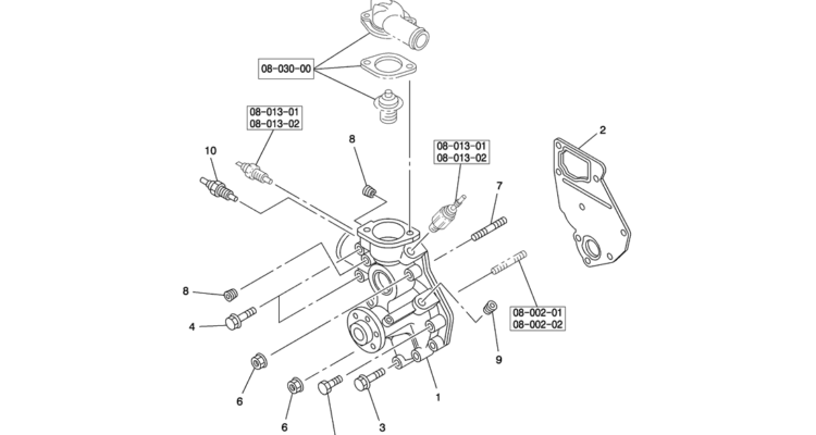 08 028(00) WATER PUMP AND CORROSION RESISTER ISUZU 4LE2 ENGINE  Kobelco SK80MSR SK80CS 2 SK80CS 1E SK80 Excavator Parts Number Electronic Catalog EPC Manuals