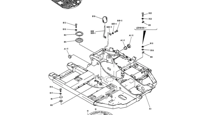 01-003 FRAME ASSY, UPP-Kobelco SK60-3 SK60-5 SK60 Excavator Parts Number Electronic Catalog EPC Manuals