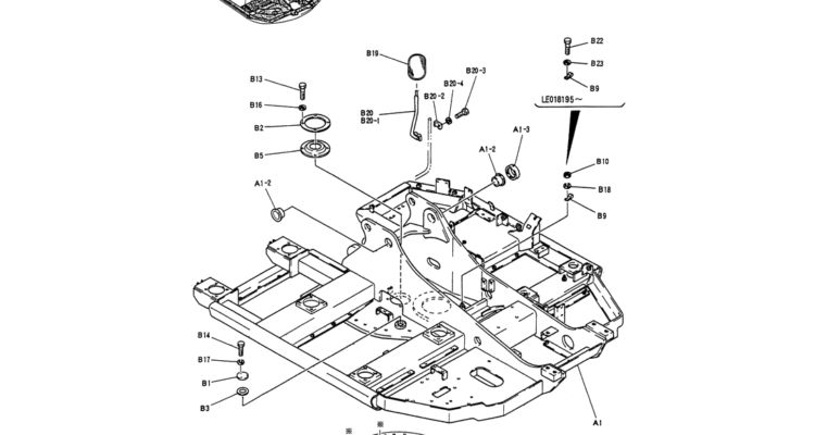 01-003 FRAME ASSY, UPP-Kobelco SK60-3 SK60-5 SK60 Excavator Parts Number Electronic Catalog EPC Manuals