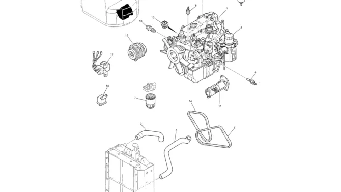 01-007 ENGINE ASSEMBLY-Kobelco SK70SR-1E SK70SR-2 SK70 Excavator Parts Number Electronic Catalog EPC Manuals