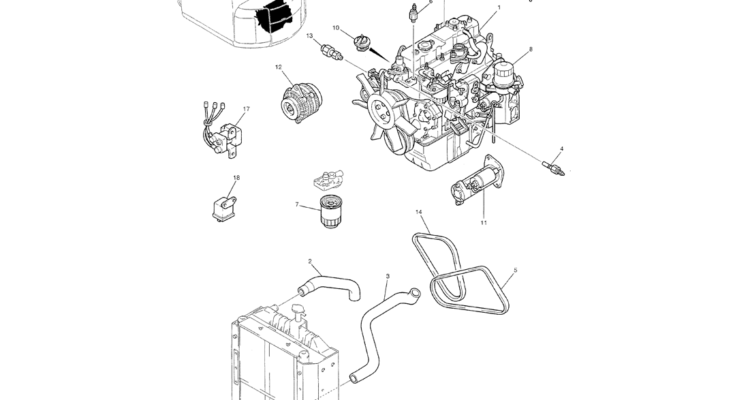 01-007 ENGINE ASSEMBLY-Kobelco SK70SR-1E SK70SR-2 SK70 Excavator Parts Number Electronic Catalog EPC Manuals