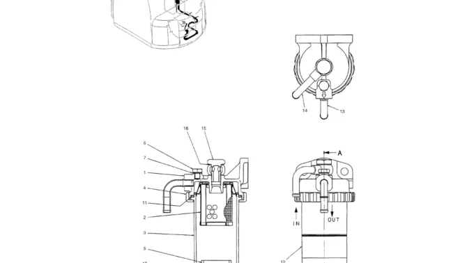 01-020 SEPARATOR ASSEMBLY, WATER-Kobelco SK70SR-1E SK70SR-2 SK70 Excavator Parts Number Electronic Catalog EPC Manuals