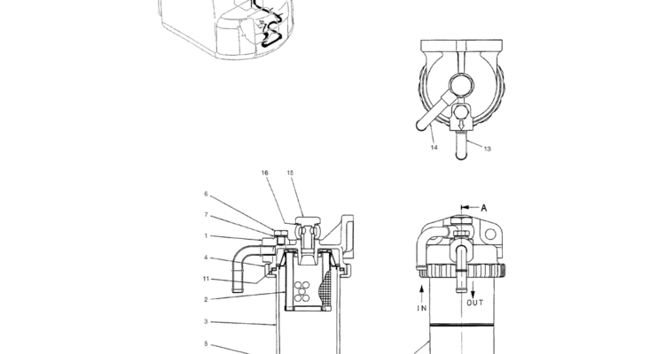 01-020 SEPARATOR ASSEMBLY, WATER-Kobelco SK70SR-1E SK70SR-2 SK70 Excavator Parts Number Electronic Catalog EPC Manuals