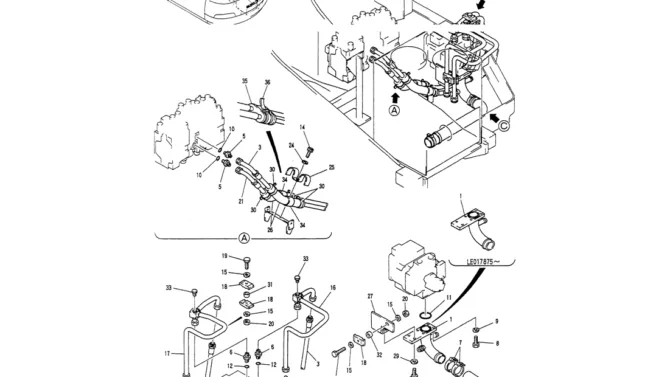 01-021(01) HYD LINES, UPP (MAIN)-Kobelco SK60-3 SK60-5 SK60 Excavator Parts Number Electronic Catalog EPC Manuals