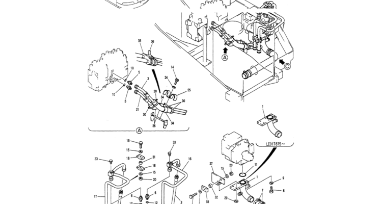 01-021(01) HYD LINES, UPP (MAIN)-Kobelco SK60-3 SK60-5 SK60 Excavator Parts Number Electronic Catalog EPC Manuals