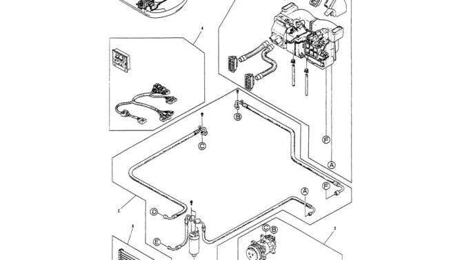 01-049 CONDITIONER ASSY, AIR (LE20M00006F1)-Kobelco SK60-3 SK60-5 SK60 Excavator Parts Number Electronic Catalog EPC Manuals
