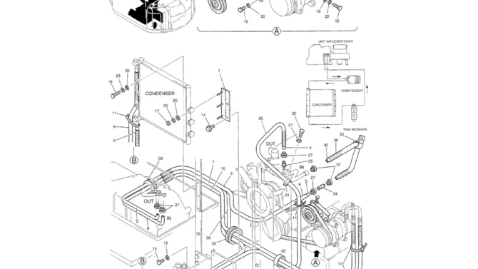 01-090 CONDITIONER, AIR-Kobelco SK70SR-1E SK70SR-2 SK70 Excavator Parts Number Electronic Catalog EPC Manuals