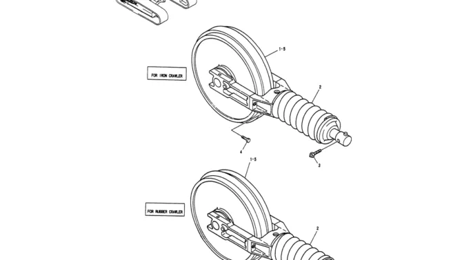 02-005 IDLER ADJUST ASSY-Kobelco SK60-3 SK60-5 SK60 Excavator Parts Number Electronic Catalog EPC Manuals