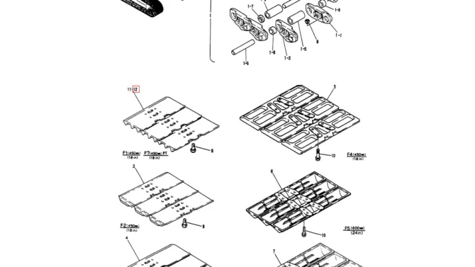 02-009 CHAIN TRACK LINK ASSY-Kobelco SK60-3 SK60-5 SK60 Excavator Parts Number Electronic Catalog EPC Manuals