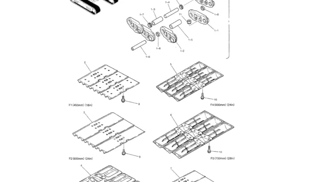 02-010 TRACK LINK SHOE ASSY-Kobelco SK70SR-1E SK70SR-2 SK70 Excavator Parts Number Electronic Catalog EPC Manuals
