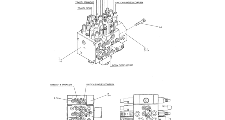 07 001 VALVE ASSY, CONTROL Kobelco SK70SR 1E SK70SR 2 SK70 Excavator Parts Number Electronic Catalog EPC Manuals