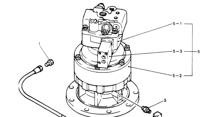 07-017 MOTOR ASSY, SWING (LE15V00001F1)-Kobelco SK60-3 SK60-5 SK60 Excavator Parts Number Electronic Catalog EPC Manuals