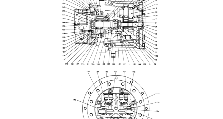 07-023 MOTOR ASSY (PROPELLING)-Kobelco SK60-3 SK60-5 SK60 Excavator Parts Number Electronic Catalog EPC Manuals