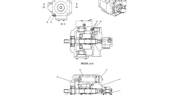 07-024 HYDRAULIC PUMP ASSEMBLY-Kobelco SK60-3 SK60-5 SK60 Excavator Parts Number Electronic Catalog EPC Manuals