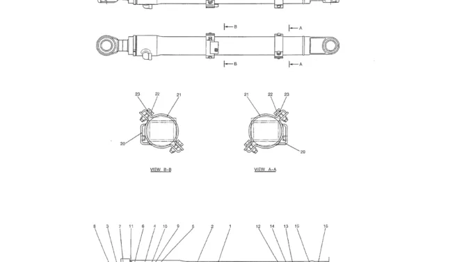 07-032(01) CYLINDER ASSY, BUCKET-Kobelco SK70SR-1E SK70SR-2 SK70 Excavator Parts Number Electronic Catalog EPC Manuals