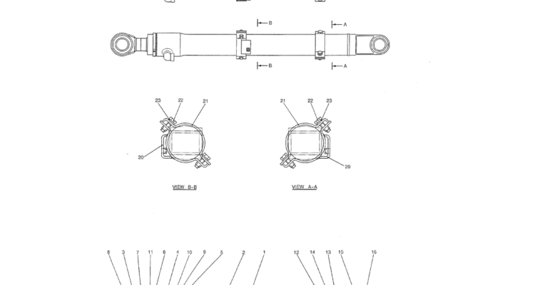 07-032(01) CYLINDER ASSY, BUCKET-Kobelco SK70SR-1E SK70SR-2 SK70 Excavator Parts Number Electronic Catalog EPC Manuals