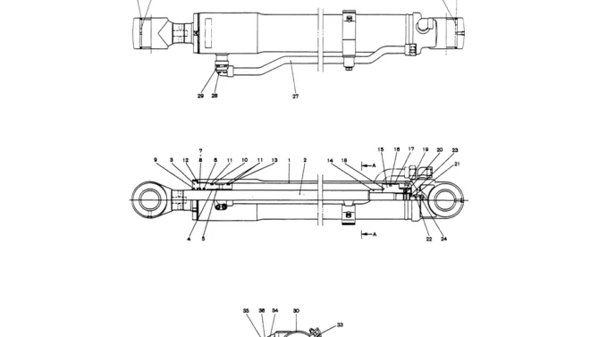 07-036 CYLINDER ASSY, ARM-Kobelco SK60-3 SK60-5 SK60 Excavator Parts Number Electronic Catalog EPC Manuals