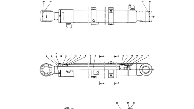 07-038 CYLINDER ASSY, BUCKET-Kobelco SK60-3 SK60-5 SK60 Excavator Parts Number Electronic Catalog EPC Manuals