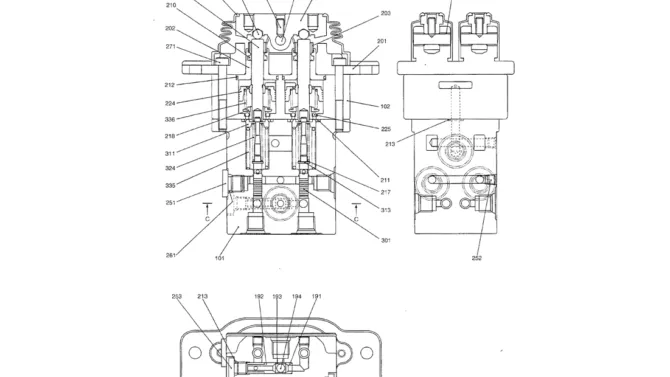 07-043 VALVE ASSY, PILOT (PROPELLING)-Kobelco SK70SR-1E SK70SR-2 SK70 Excavator Parts Number Electronic Catalog EPC Manuals