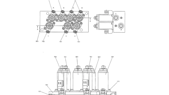 07-046 VALVE ASSEMBLY, SOLENOID-Kobelco SK70SR-1E SK70SR-2 SK70 Excavator Parts Number Electronic Catalog EPC Manuals