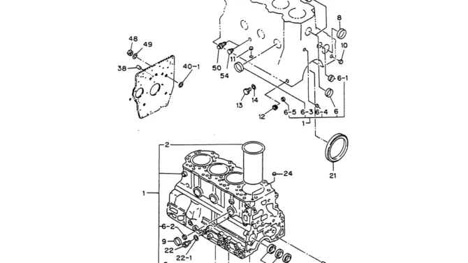 08-002 CYL. BLOCK ISUZU 4JB1 ENGINE-Kobelco SK60-3 SK60-5 SK60 Excavator Parts Number Electronic Catalog EPC Manuals