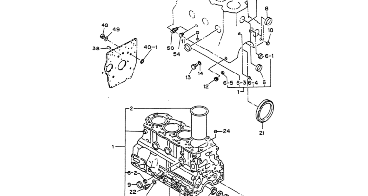 08-002 CYL. BLOCK ISUZU 4JB1 ENGINE-Kobelco SK60-3 SK60-5 SK60 Excavator Parts Number Electronic Catalog EPC Manuals