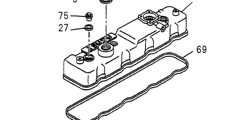 08-002 CYLINDER HEAD COVER ISUZU CC-4JG1 ENGINE -Kobelco SK70SR-1E SK70SR-2 SK70 Excavator Parts Number Electronic Catalog EPC Manuals