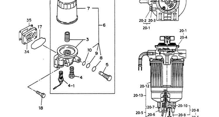 08-009 OIL FILTER FUEL FILTER ISUZU 4JB1 ENGINE-Kobelco SK60-3 SK60-5 SK60 Excavator Parts Number Electronic Catalog EPC Manuals