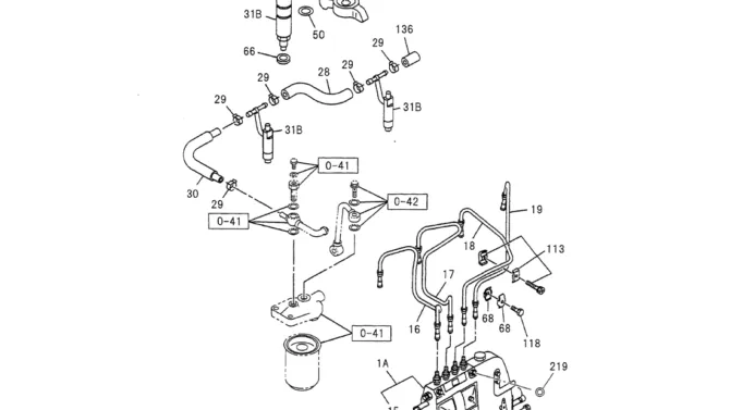 08-017(01) FUEL INJECTION SYSTEM ISUZU CC-4JG1 ENGINE-Kobelco SK70SR-1E SK70SR-2 SK70 Excavator Parts Number Electronic Catalog EPC Manuals