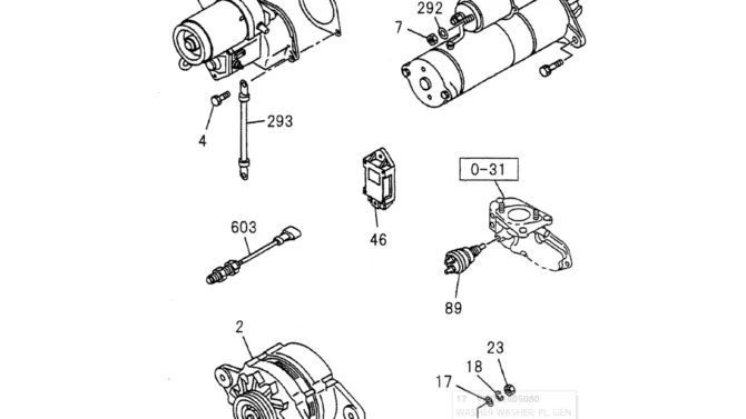 08-023 ENGINE ELECTRICAL CONTROL PARTS ISUZU 4JG1-Kobelco SK70SR-1E SK70SR-2 SK70 Excavator Parts Number Electronic Catalog EPC Manuals