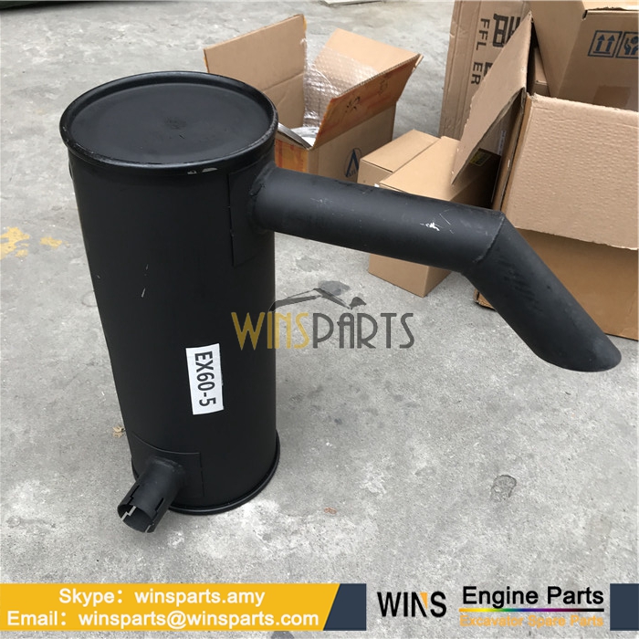 4389278 ENGINE MUFFLER FOR Hitachi EX60-5 EX60BUN-5 EX70LCK-5 EX75UR-3 EX75URLC-3 EX80U EX60-5LC Excavator Parts 