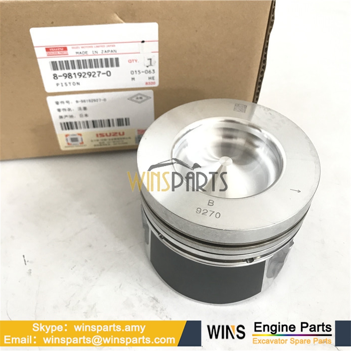 8-98192927-0 8981929270 ISUZU 4JJ1 ENGINE PISTON Hitachi