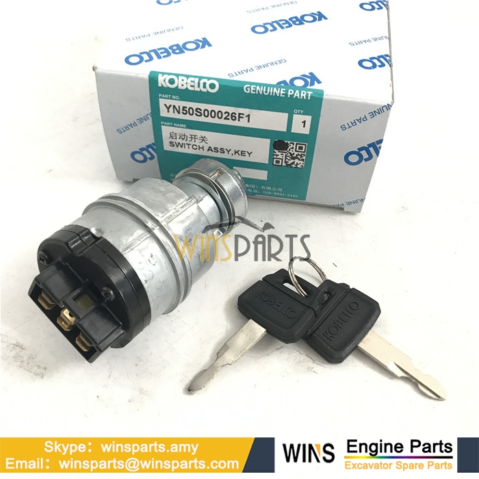 YN50S00026F1 YN50S00026F2 YN50S00026F3 IGNITION SWITCH Kobelco SK200-8