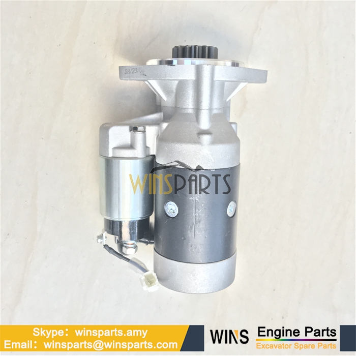 129136-77011 YM129136-77011 171008-77010 YM171008-77010 YANMAR S3D84E S4D84E ENGINE STARTER MOTOR KOMATSU 3D82AE 3D84E 3D88E 4D88 4D88E PC45R PC55MR Parts 