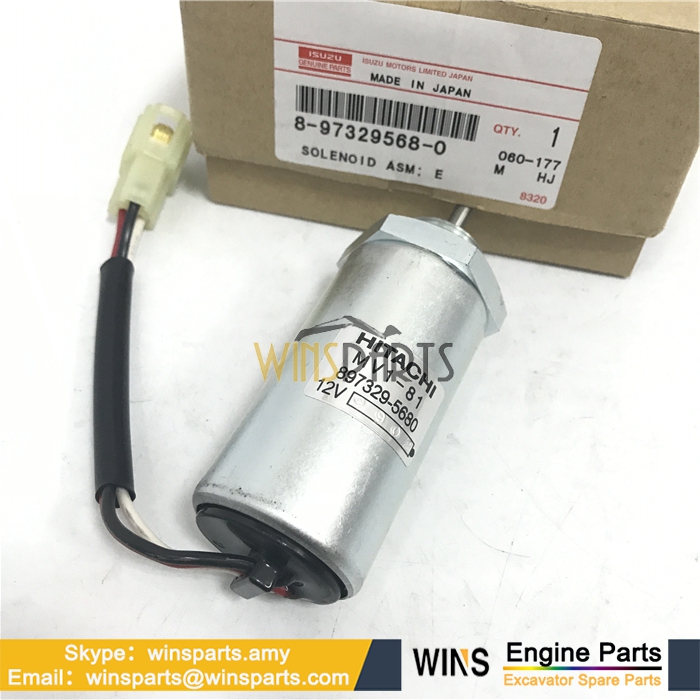 8-97329568-0 897329-5680 8973295680 ISUZU 4LE1 3LD1 ENGINE STOP SOLENOID Hitachi