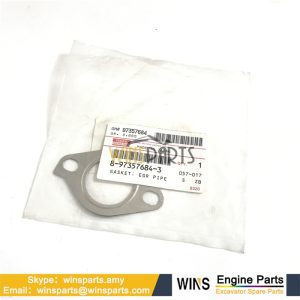 8-97357684-3 8973576843 ISUZU 4JJ1 GASKET; EGR PIPE Hitachi
