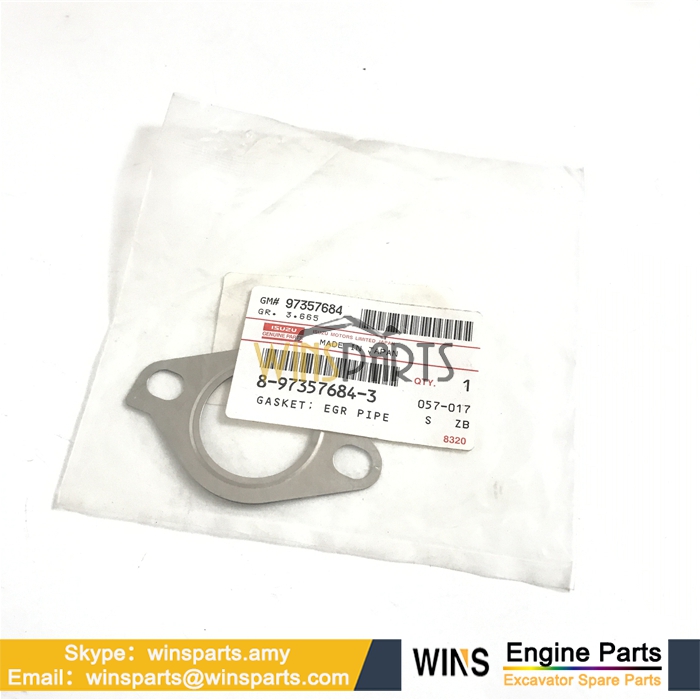 8-97357684-3 8973576843 ISUZU 4JJ1 GASKET; EGR PIPE Hitachi