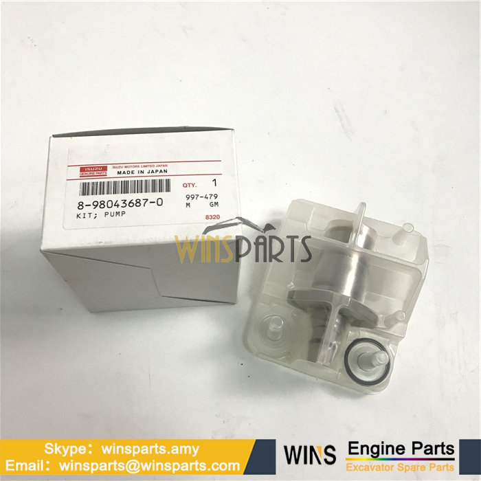 8-98043687-0 8980436870 ISUZU 6HK1 4HK1 SCV Fuel Pump Suction Control Valve