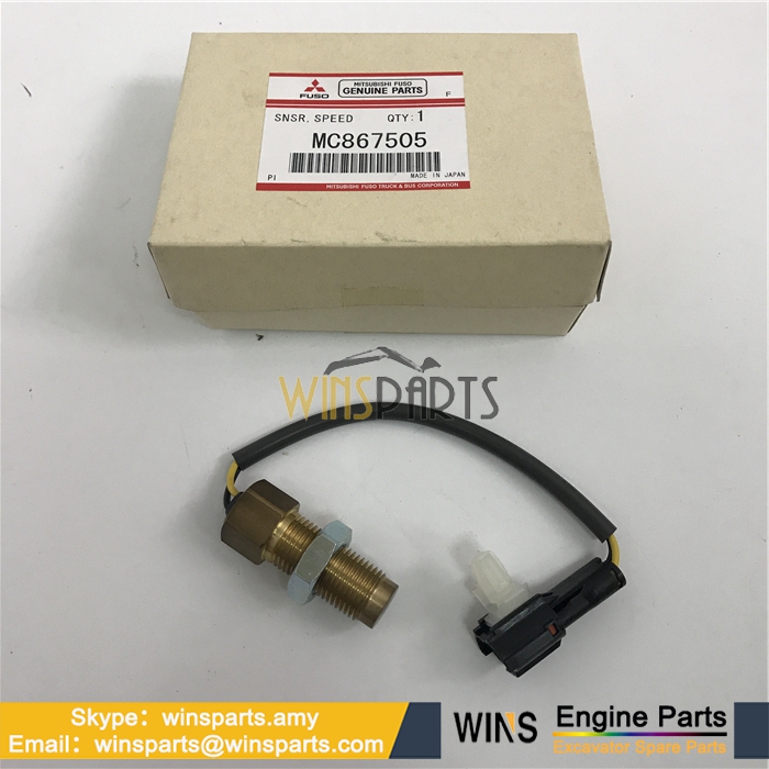 MC867505 VAMC867505 MITSUBISHI 6D24 Flywheel Speed Sensor Kobelco