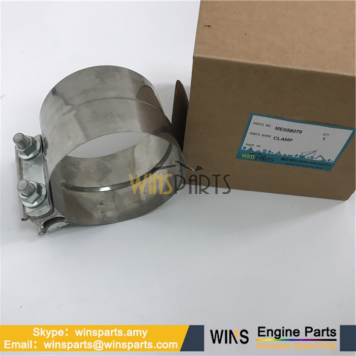 ME058079 VAME058079 ME158932 VAME158932 MITSUBISHI 6D24 MUFFLER EXHAUST PIPE CLAMP Kobelco SK480LC SK480LC-6E Excavator Spare parts